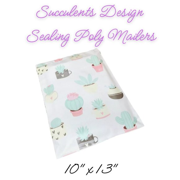 Other - Succulents Print Design Poly Mailers Qty 20 Size 10x13